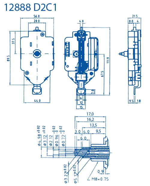 Cхема часового механизма (комплектность представленных механизмов может отличаться от рисунка).