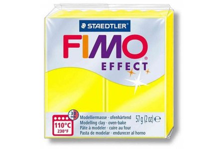 Полимерная глина FIMO neon Effect, желтый (101), 57г
