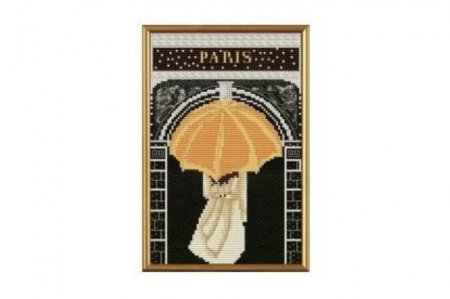 Набор для вышивания бисером НОВА СЛОБОДА Париж в иллюстрациях.Триумфальная арка, с нанесенным рисунком, 13*20см