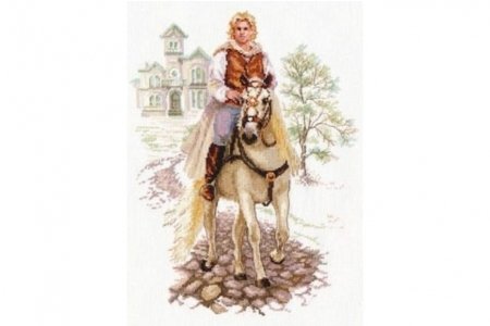 Набор для вышивания крестом АЛИСА Юноша на белом коне