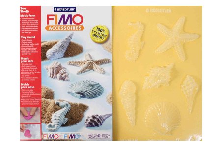 Молды для литья Fimo, Морские ракушки, 6 мотивов, 6*5см