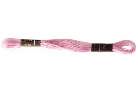 Нитки мулине хлопок ПНК, 10м, 1702, розовый