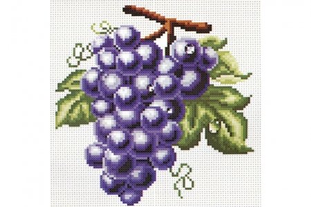 Набор для вышивания крестом БЕЛОСНЕЖКА Гроздь винограда, 30*30см