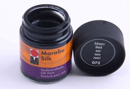 Краска для шелка MARABU Silk черный (073), 50мл
