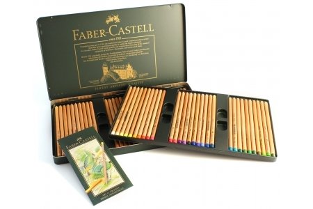 Набор пастельных карандашей FABER-CASTELL PITT в металлической упаковке, 60цветов