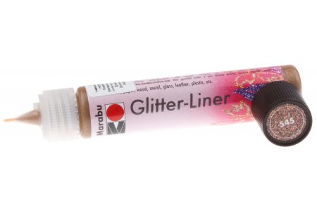 Контур универсальный Marabu Glitter, эспрессо блестки (545), 25мл