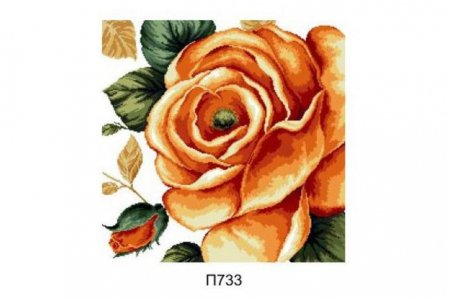 Канва с рисунком Белгород ТМ Желтая роза, 50*50см