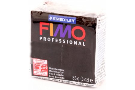Полимерная глина FIMO Professional черный (9), 85г