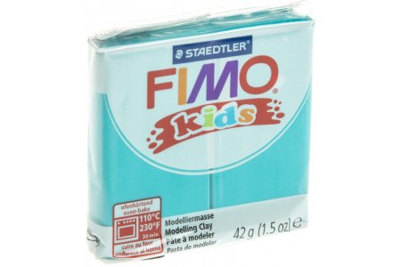 Полимерная глина FIMO kids, бирюзовый (39), 42гр