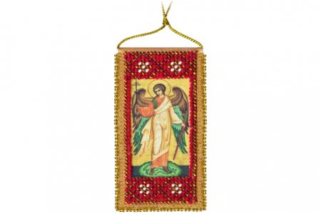 Набор для вышивки бисером на художественном холсте АБРИС АРТ Молитва Ангелу-хранителю, 5*10см,2шт