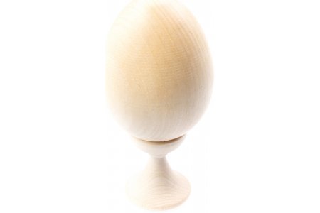 Яйцо деревянное на подставке, 10,5см