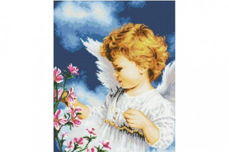 Мозаичная картина БЕЛОСНЕЖКА на раме Малютка Ангел, 40*50см