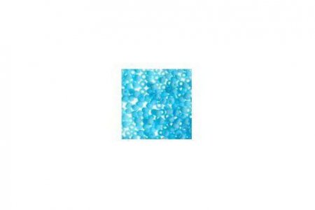 Бисер китайский круглый Ideal 10/0 прозрачный/матовый светло-голубой (М43), 50г