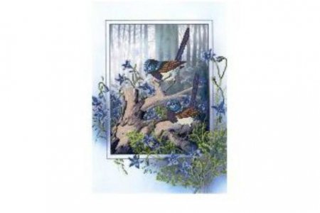 Канва с рисунком для вышивки бисером GLURIYA Весна в лесу, 40*28см
