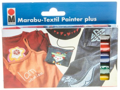 Набор фломастеров по ткани MARABU Textil Painter Plus, 3 мм,5 цв