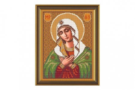Канва с рисунком Новая Слобода Богородица Умиление, 29,7*42см