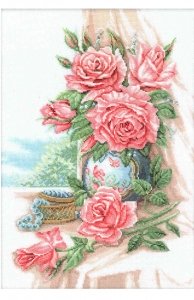 Набор для вышивания крестом РТО Великолепные розы, 30*42см