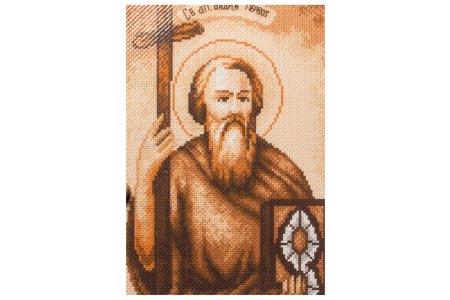 Канва с рисунком для вышивки крестом МАТРЕНИН ПОСАД Св. Апостол Андрей Первозванный, 28*34см