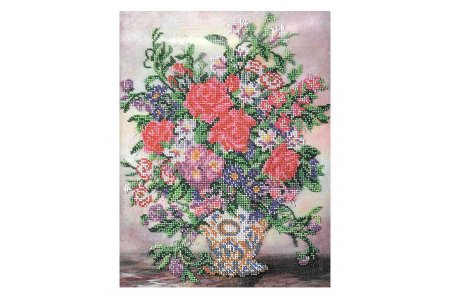 Набор для вышивания бисером РАДУГА БИСЕРА(КРОШЕ) Вальс цветов, 27*35см