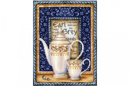 Набор для вышивания крестом ИНКОМТЕХ Коллекция чая Эрл Грей, 20*26,5см