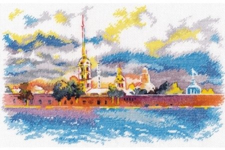 Набор для вышивания крестом ОВЕН Петропавловская крепость, 27*18см