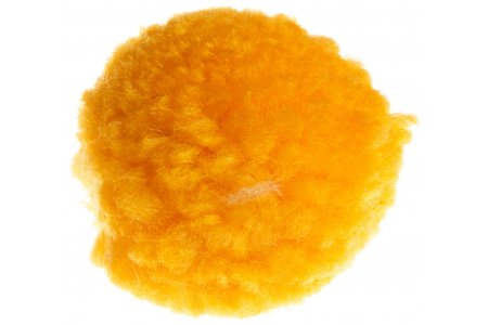 Помпон трикотажный Nazar желток (26), 100%полиэстер, d3см