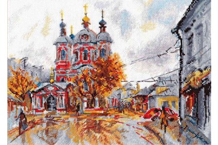 Набор для вышивания крестом ОВЕН  Храм Св.Климента Москва, 27*21см