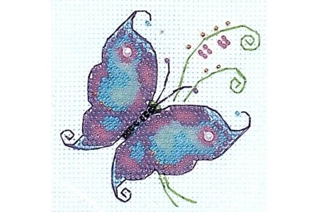 Набор для вышивания бисером РИОЛИС (Сотвори Сама) Чудесная бабочка, 10*10см