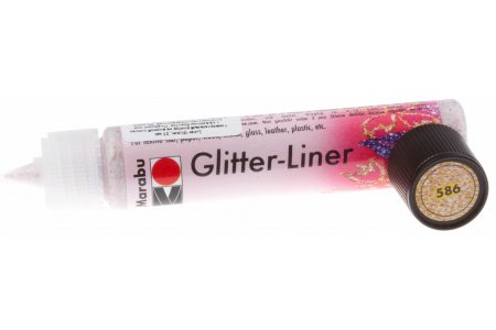 Контур универсальный Marabu Glitter, медь блестки (586), 25мл