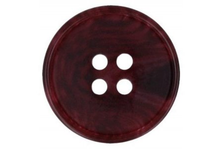Пуговица GAMMA пластик, 15мм, темно-бордовый (864)