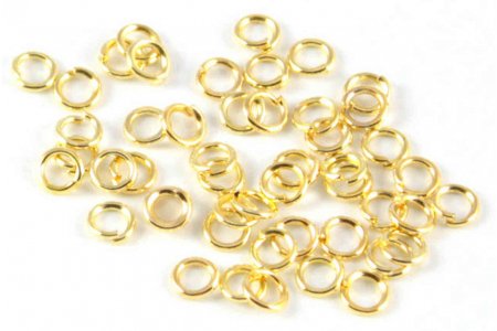 Кольцо для бус ZLATKA  золото, 5,5мм, 1шт