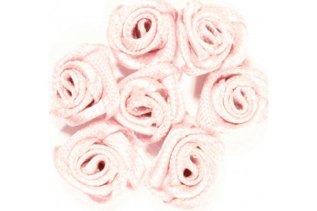 Цветок из ткани Розочка, розовато-лиловый, 1см