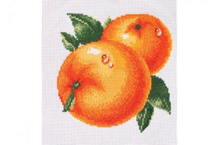 Набор для вышивания крестом БЕЛОСНЕЖКА Сочные апельсины, 30*30см