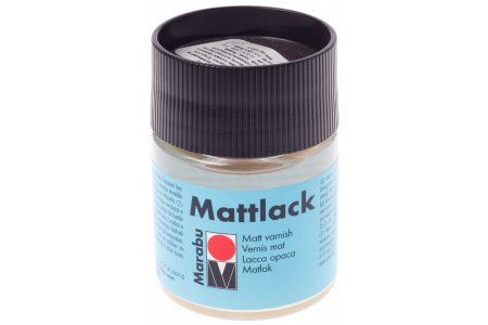 Лак синтетический на основе растворителя MARABU Mattlack, матовый, 50мл