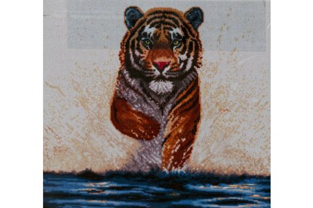 Мозаичная картина стразами АЛМАЗНАЯ ЖИВОПИСЬ Гордый тигр, 50*60см