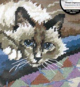 Набор для вышивания крестом Dimensions Привлекательный кот, 13*13см