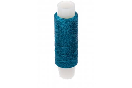 Нитки для вышивания цветные 65С, 100%шелк, 200м, яр.голубой(091)