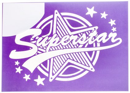 Трафарет для росписи по ткани RAYHER My Style, Superstar, А4