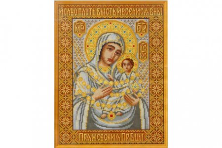 Схема для вышивки крестом ГАММА Пряжевская Икона Божией Матери, 29,7*42см