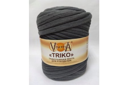 Пряжа Visantia Triko серый, 92%хлопок/8%эластан, 100м, 500г
