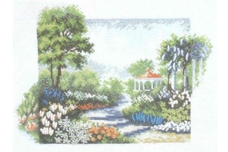 Набор для вышивания крестом Чаривна мить Цветущий сад, 23*19см