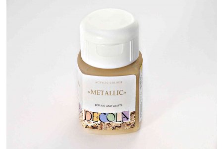 Краска акриловая DECOLA металлик, золото геральдик, 50мл