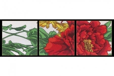 Набор для вышивания бисером GLURIYA Красный цветок