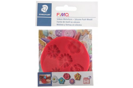 Силиконовые молды для запекания FIMO Цветы, 5 форм, 1,5-2см