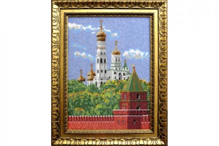 Набор для вышивания бисером ВЫШИВАЕМ БИСЕРОМ Московский Кремль, 26*35см
