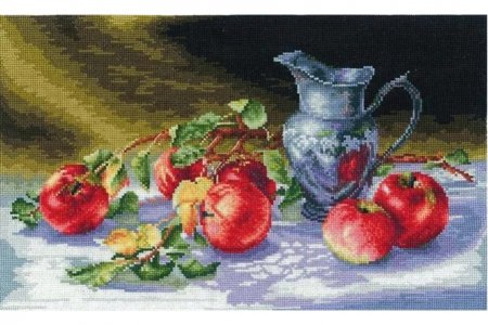 Набор для вышивания крестом ИНКОМТЕХ Сочные яблоки, 38*25см