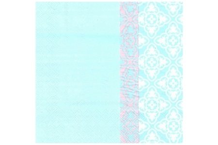 Салфетка для декупажа Восточная скатерть(на голубом), 33*33см 