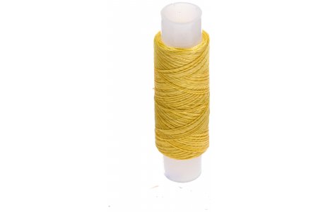 Нитки для вышивания цветные 33С, 100%шелк, 100м, яр.желтый(007)