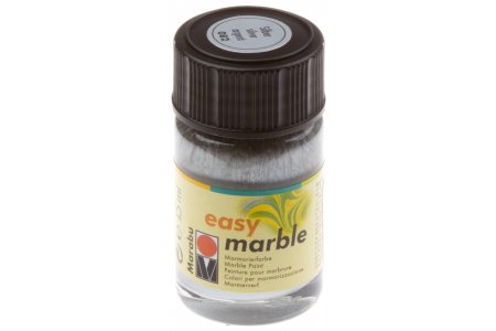 Краска для марморирования MARABU Easy marble серебро (082), 15мл