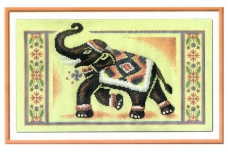 Набор для вышивания крестом Panna Индийский слон, 34*21см